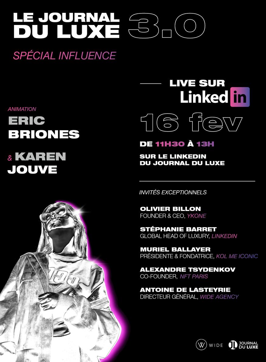 Journal du luxe live influence