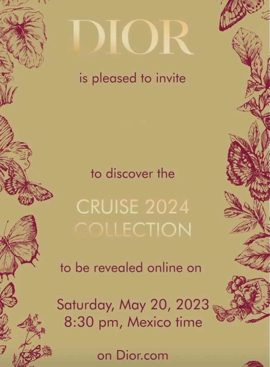 dior invitation online defile croisière 2024