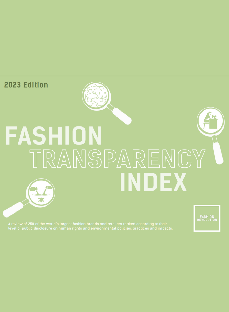 the Fashion Transparency Index 2023