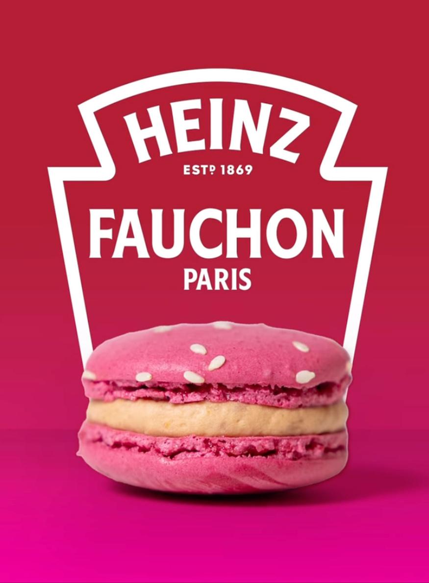 collaboration entre fauchon et heinz macaron au ketchup saint valentin