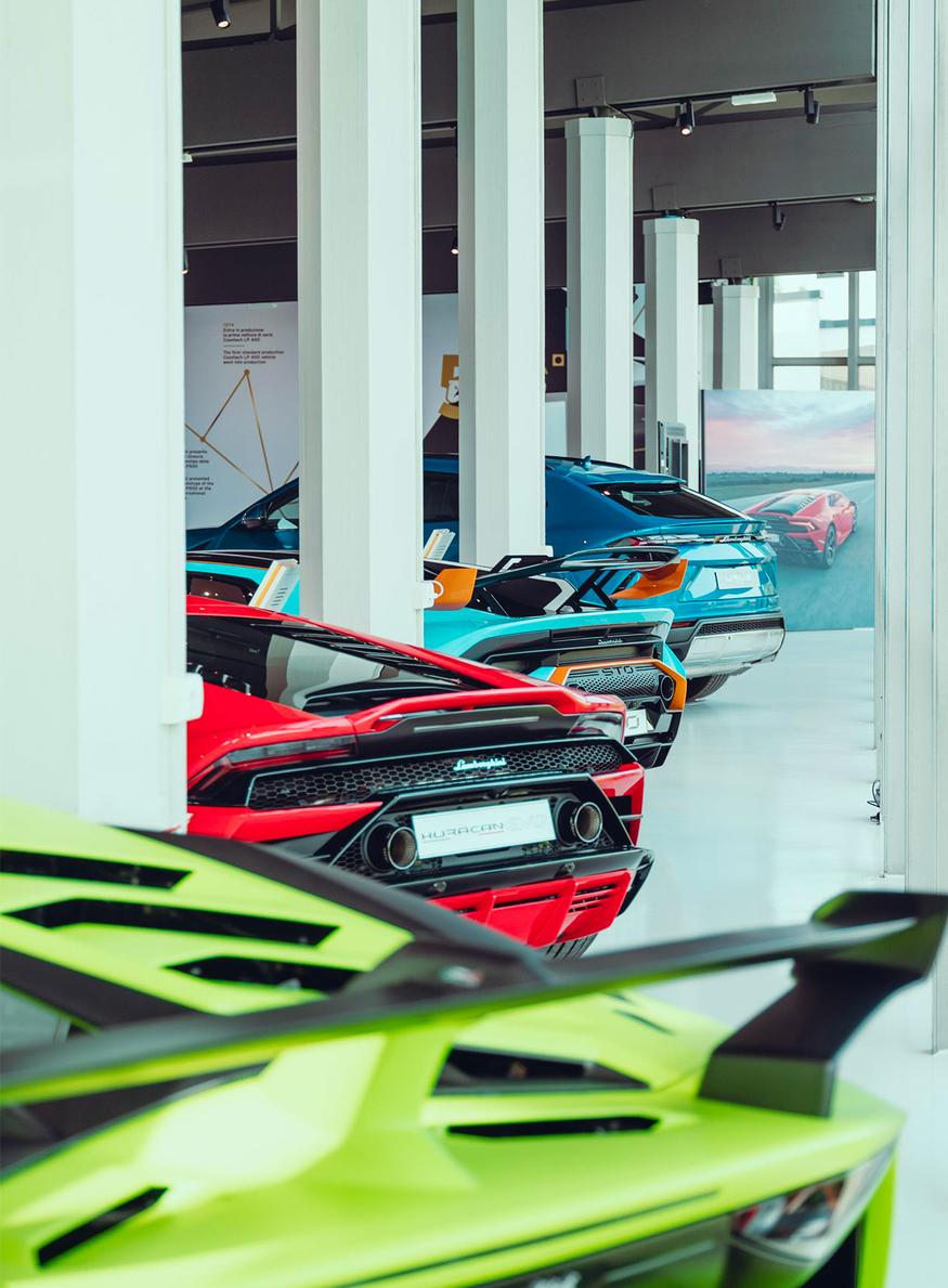 Musée Lamborghini langue des signes