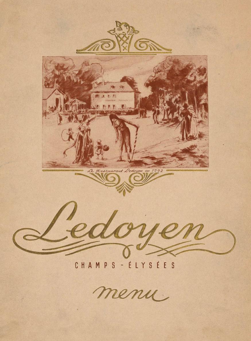 Pavillon Ledoyen Menu Bern