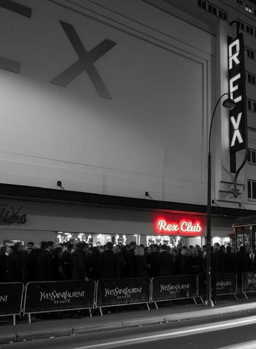 ysl beauté, événement et soirée au rex club janvier 2026 réservations