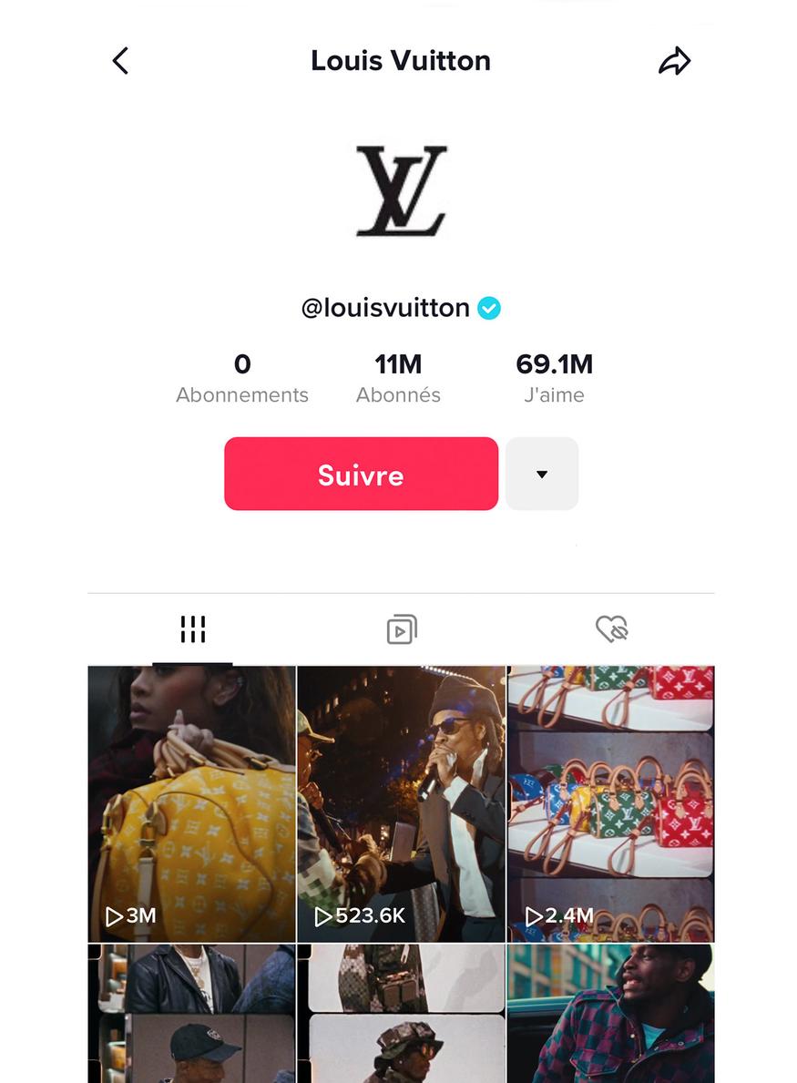 Louis Vuitton devient la Maison de luxe la plus suivie sur TikTok.