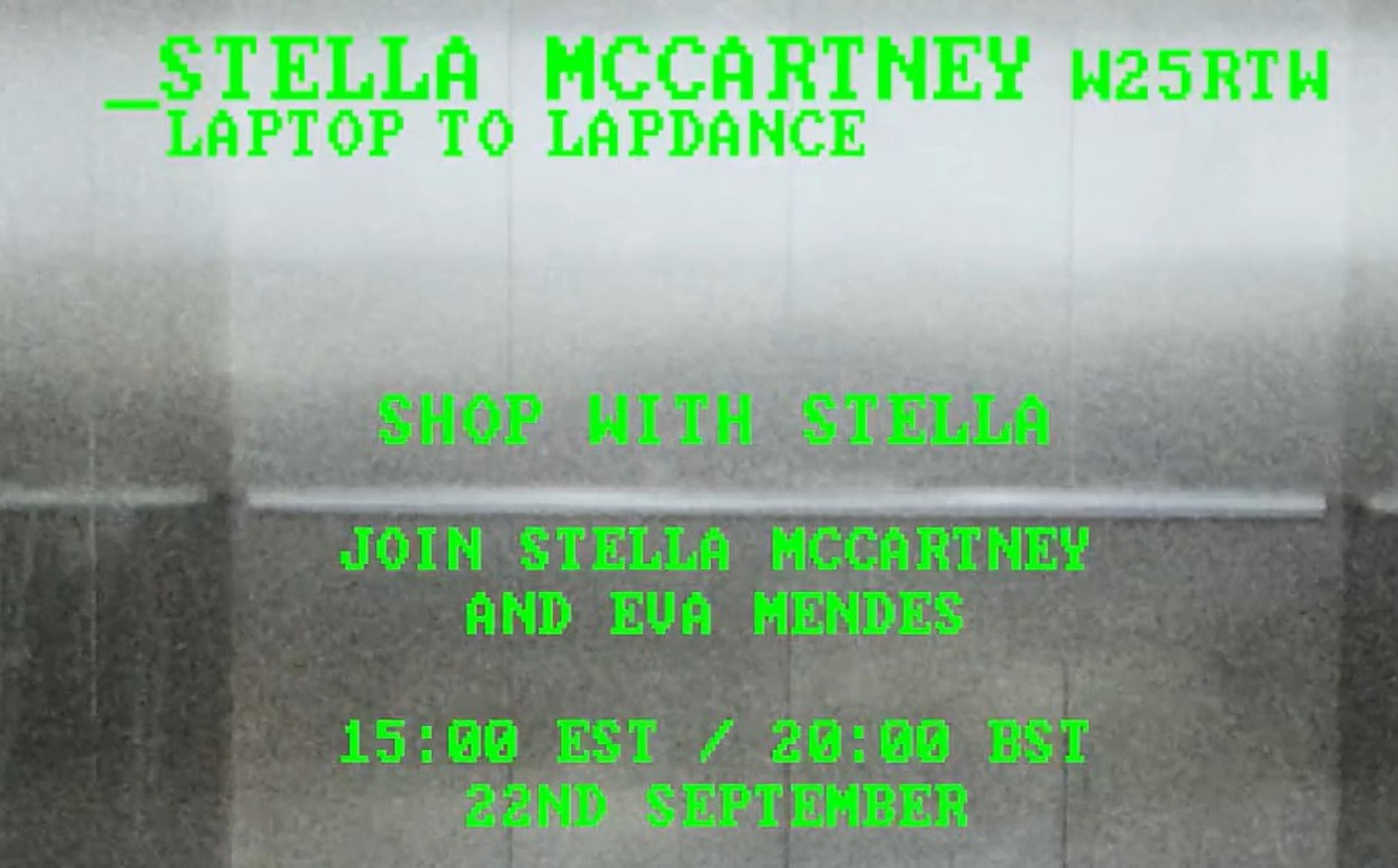 stella mccartney livestream shopping
