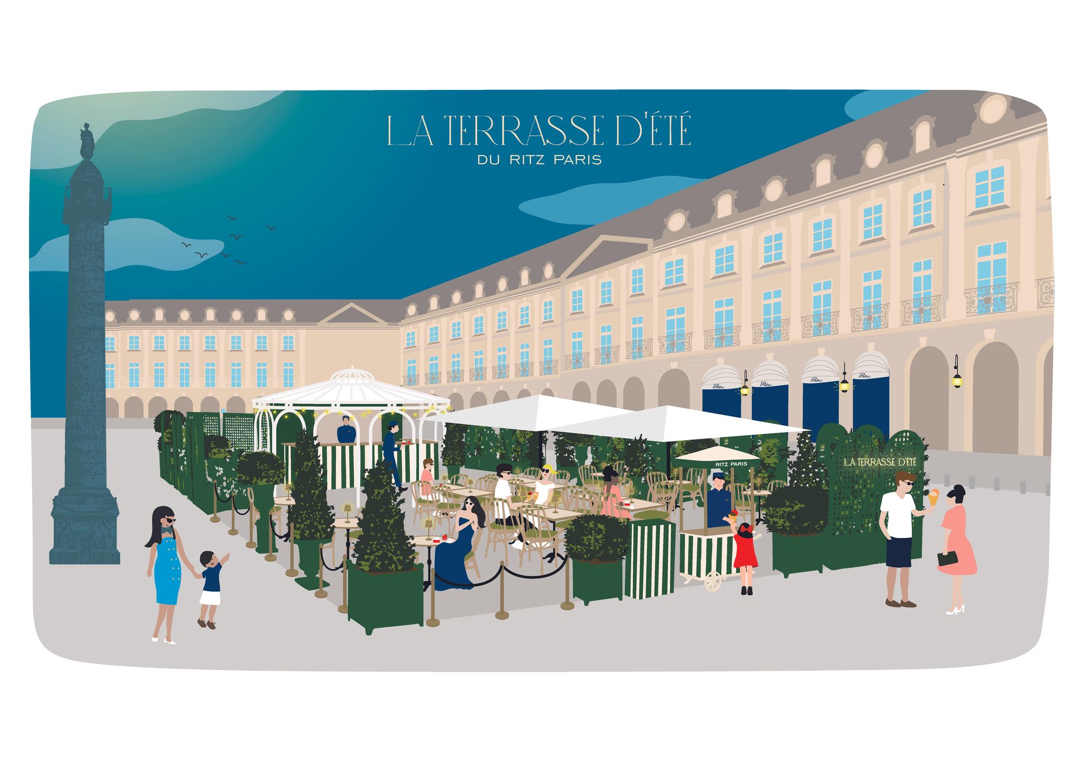 ritz paris terrasse place vendome carte