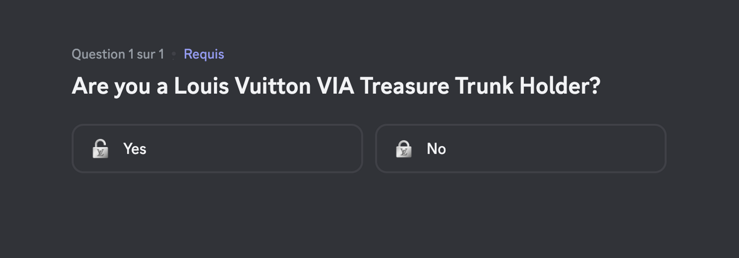 Louis Vuitton sur Discord