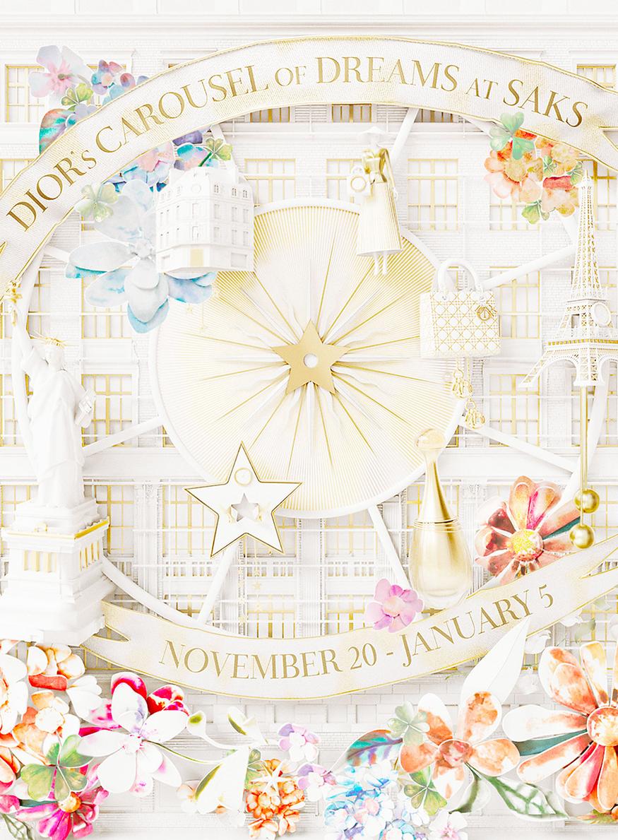 Dior façade Noel New York Saks